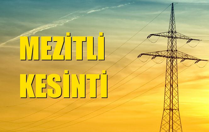 Mezitli Elektrik Kesintisi 22 Aralık Pazar