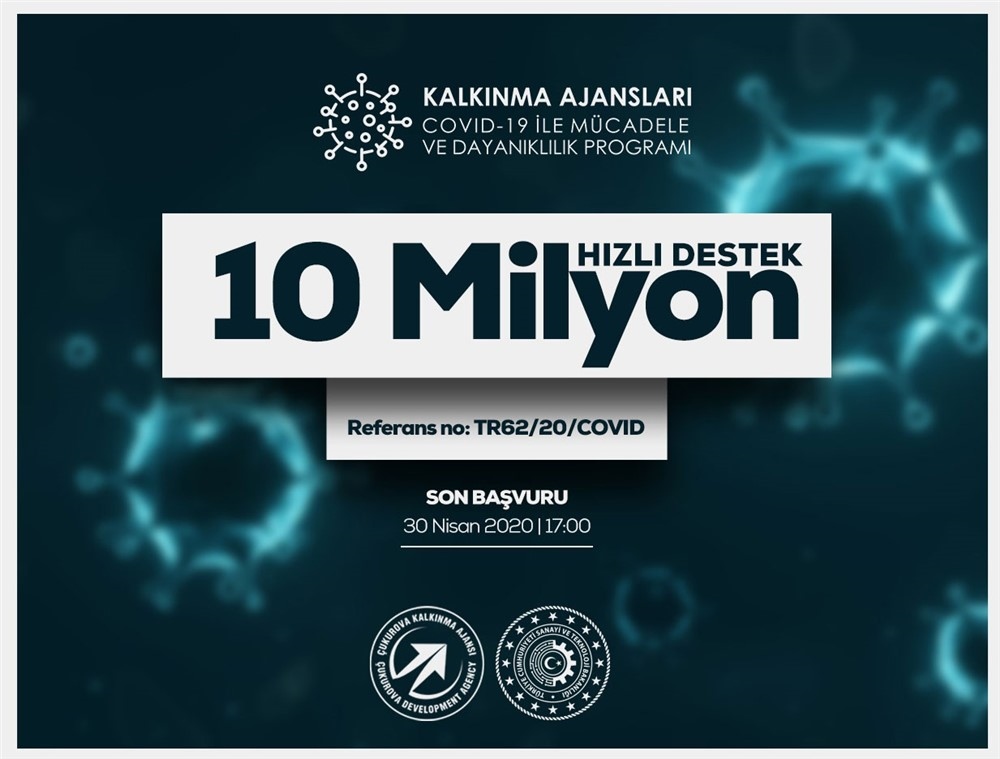 ÇKA'nın 10 Milyon Lira Hızlı Destek Programı İçin Son Başvur