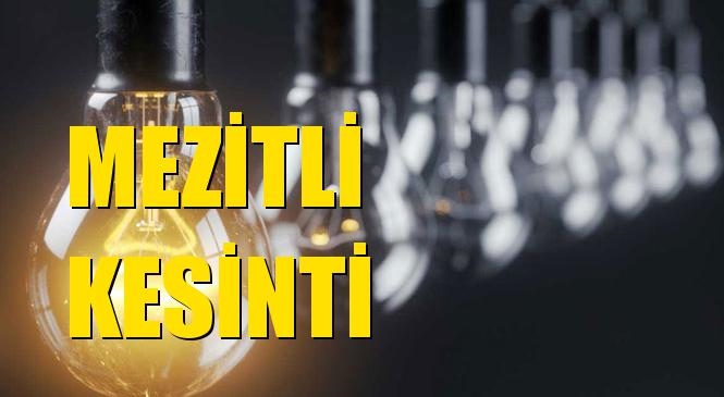 Mezitli Elektrik Kesintisi 18 Ağustos Salı