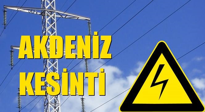 Akdeniz Elektrik Kesintisi 15 Eylül Salı