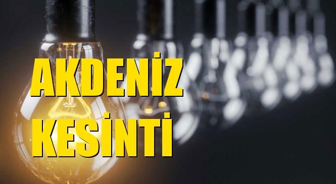 Akdeniz Elektrik Kesintisi 17 Eylül Perşembe