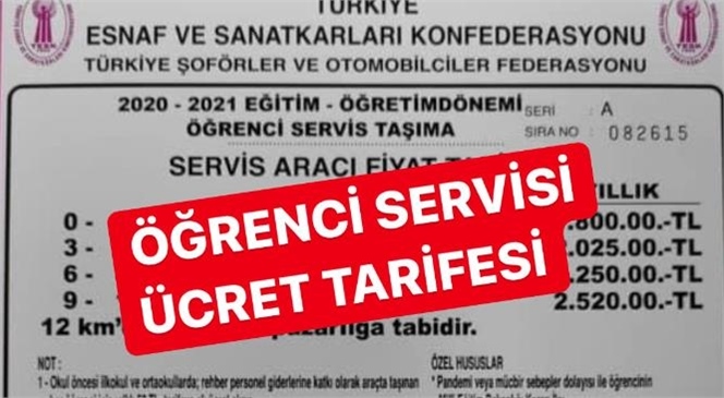 Mersin’de Yeni Dönem Öğrenci Servisi Ücretleri Belli Oldu