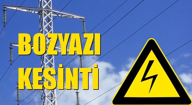 Bozyazı Elektrik Kesintisi 24 Aralık Perşembe