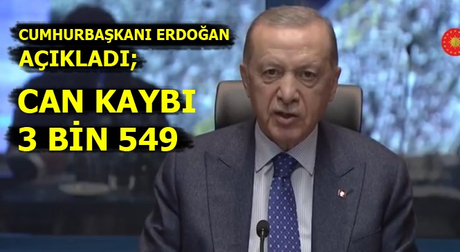 Cumhurbaşkanı Recep Tayyip Erdoğan, Kahramanmaraş Merkezli Depremlerle İlgili Açıklamalarda Bulundu