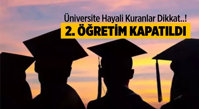 YÖK Başkanı Erol Özvar Devlet Üniversitelerindeki 2. Öğretim Programlarının Kapatıldığını Açıkladı