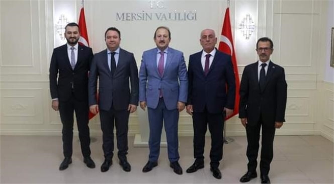 VALİ PEHLİVAN, MHP'Lİ MERSİN İL BAŞKANI GÜRSOY VE BERABERİNDEKİ HEYET İLE GÖRÜŞTÜ