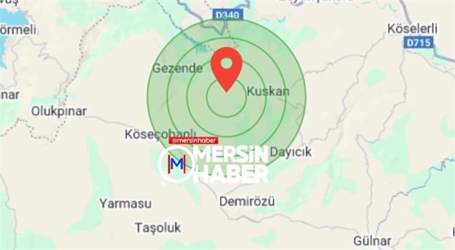 Mersin'de Deprem!