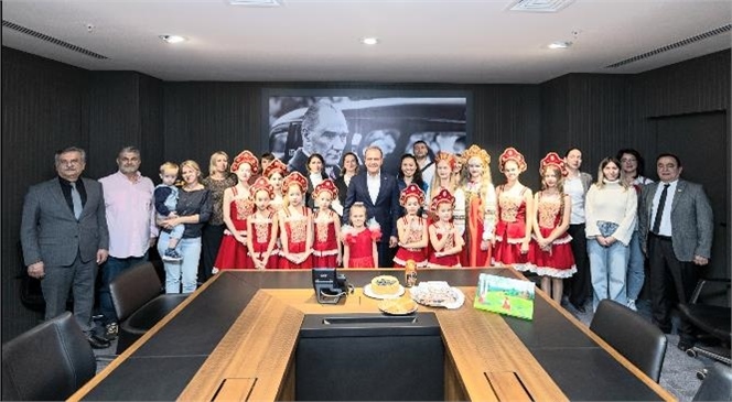 RUS KÜLTÜRÜ EĞİTİM VE BİLİM DERNEĞİ’NDEN BAŞKAN SEÇER’E ZİYARET