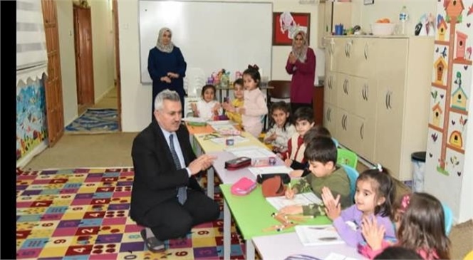 Müftü Akçay. Gaziler Camii 4-6 Yaş Kur’an Kursuna Ziyaret.