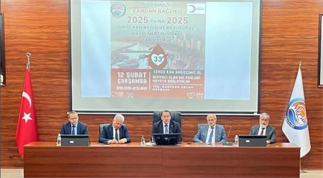 Mersin'de “Birbirimize Candan Bağlıyız” Kan Bağışı Toplantısı