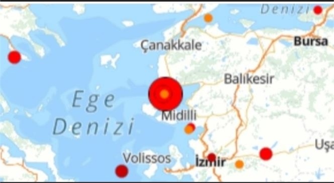 ÇANAKKALE'DE 5,3 DEPREM YÜREKLERİ AĞIZA GETİRDİ