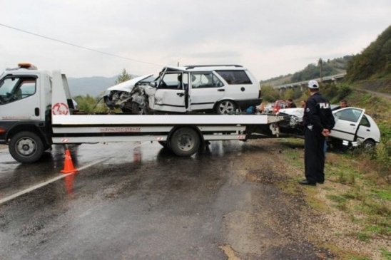 2014 Yılında Bartın'da 192 Trafik Kazası Meydana Geldi