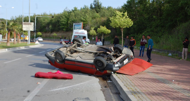 Pikniğe giderken takla attılar 1 ölü!