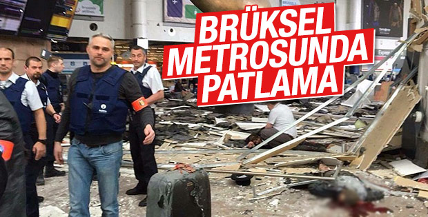 Brüksel'de Havaalınında Sonra Metroda patlama