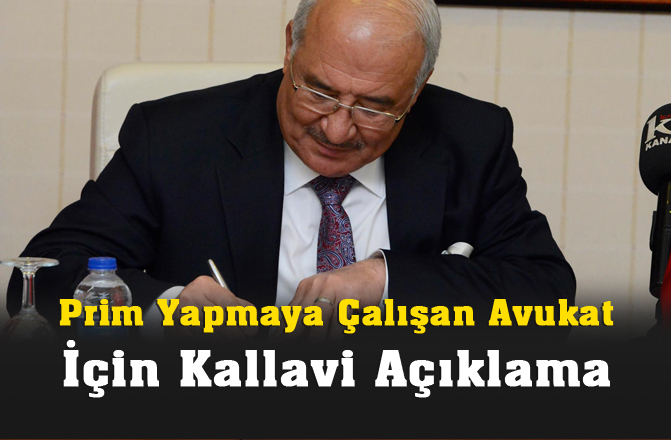 Başkan Kocamaz Üzerinden Prim Yapmaya Çalışan Avukat için kallavi açıklama