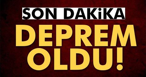 Akdeniz'de 3,8 büyüklüğünde deprem