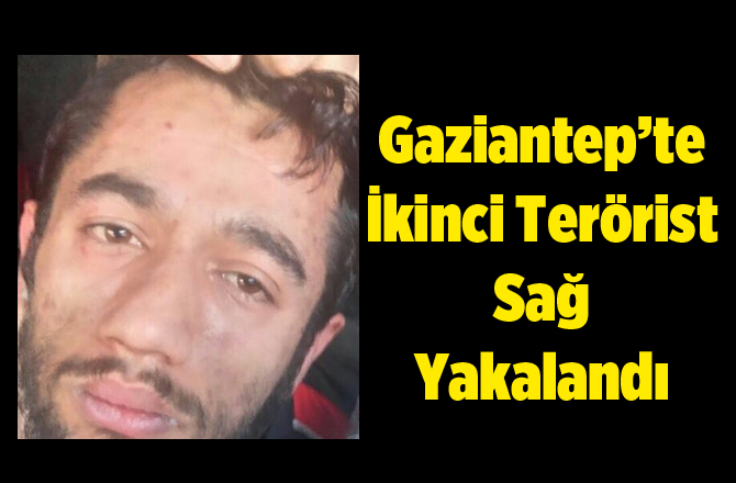 Gaziantep'teki ikinci terörist sağ olarak yakalandı