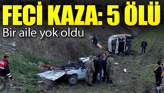 Ambulansla otomobil çarpıştı: 5 ölü, 2 yaralı