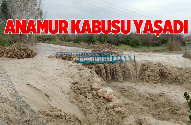 Mersin İlçelerini Sel ve Afet Vurdu