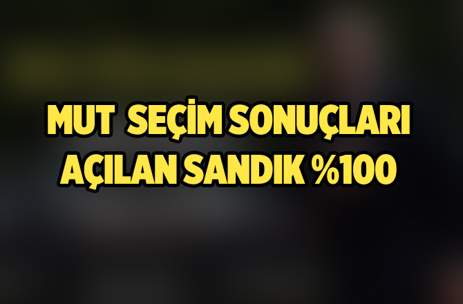 Mut Referandum Sonuçları 2017, Evet Hayır Oy Oranları