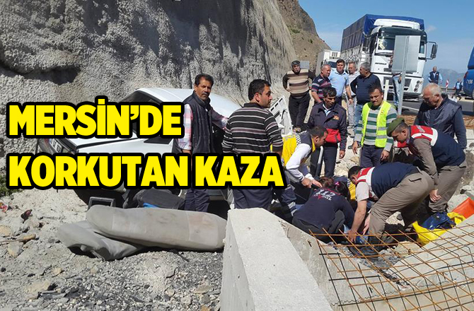 Silifke Karayar Tünel Girişinde Kaza