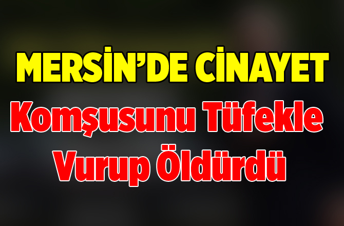 Mahalle Komşusunu Av Tüfeğiyle Öldürdü