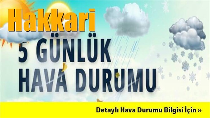 Hakkari Hava Durumu