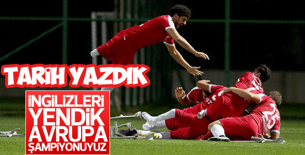 Türkiye Ampute A Milli Futbol Takımımız Avrupa Şampiyonu Oldu