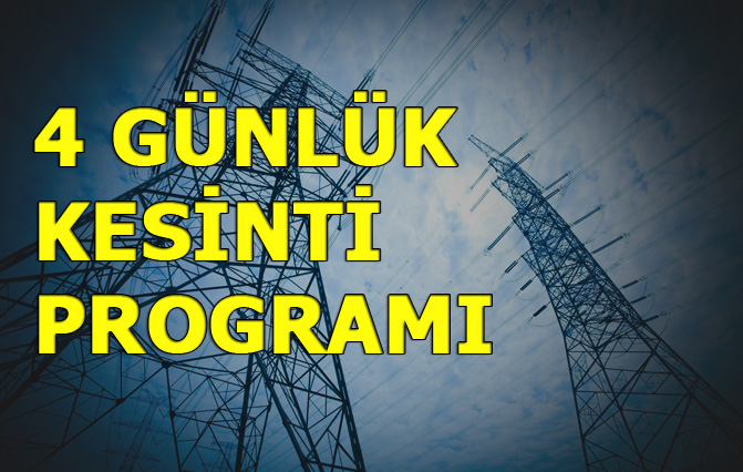 4 Günlük Program, Mersin Elektrik Kesintileri