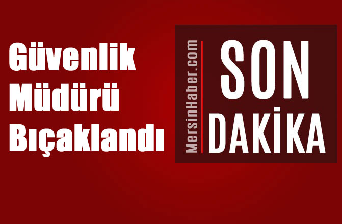 Mersin Şehir Hastanesinde Bıçaklama! Güvenlik Müdürü Ağır Yaralandı