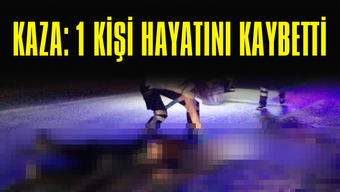 Huzurkent'te Gece Saatlerinde Trafik Kazası Kazada 1 Kişi Hayatını Kaybetti