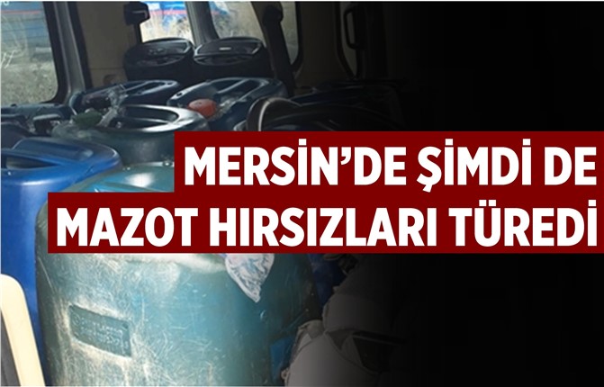 Mersin'de Mazot Çalan Zanlılar Her Yerde Aranıyor