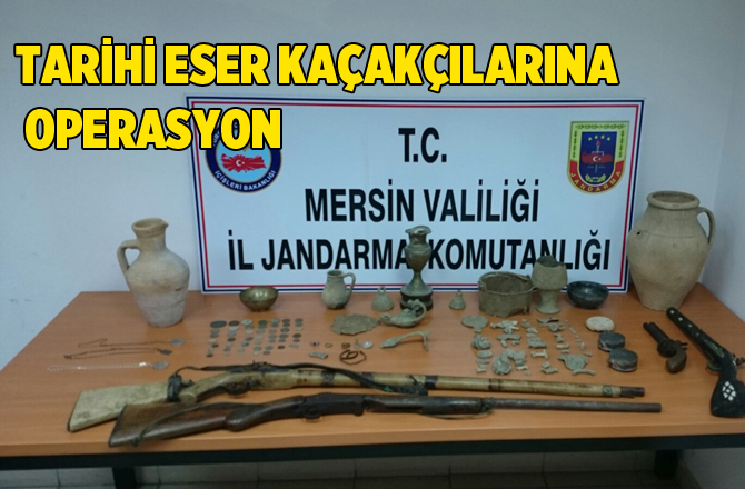 Mersin'de Tarihi Eser Kaçakçılığı Operasyonu