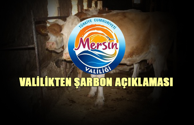 Mersin Valiliğinden "Şarbon" Açıklaması 