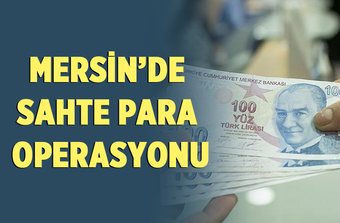 Mersin'de Sahte Para Operasyonu