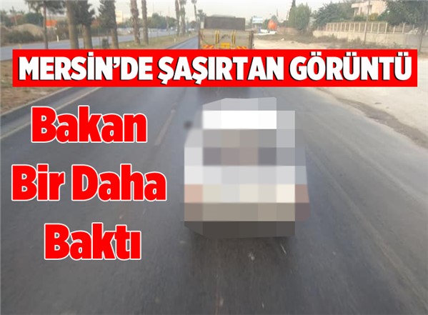 Mersin Trafiğinde Şaşırtan Görüntü