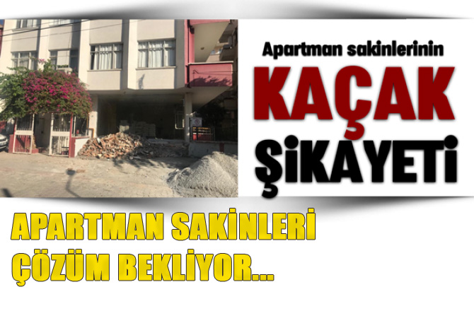 Mersin Tarsus'ta Apartman Sakinlerinden Tepki