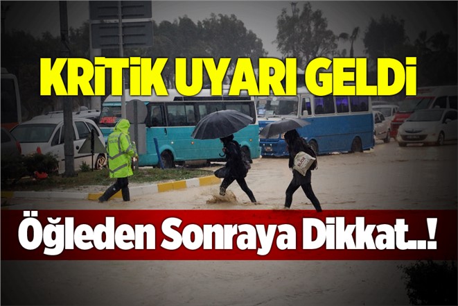 Mersin’de Öğleden Sonra Şiddetli Yağış Uyarısı