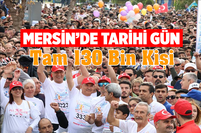 Bu Yıl 4.'sü Düzenlenen Mersin Maratonu'na 130 Bin Kişi Katıldı