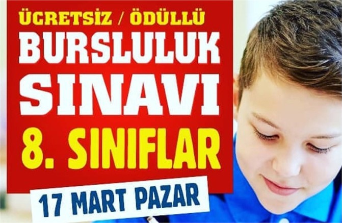 Özel Tarsus Çukurova Okulları 8. Sınıflar İçin Ücretsiz Ödüllü Bursluluk Sınavı Düzenliyor