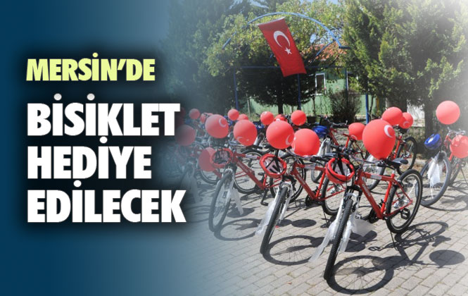 Mersin’de “Karnemi Dolduruyorum, Trafiğe Güvenle Çıkıyorum” Sloganı Çocuklara Bisiklet