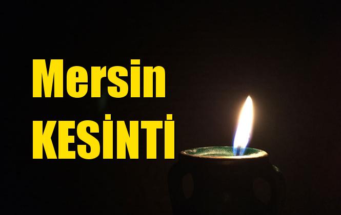 Mersin Elektrik Kesintisi 7 Temmuz Pazar