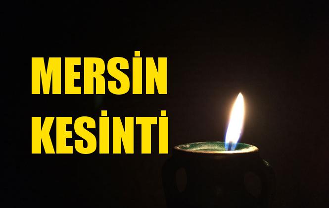 Mersin Elektrik Kesintisi 02 Ağustos Cuma