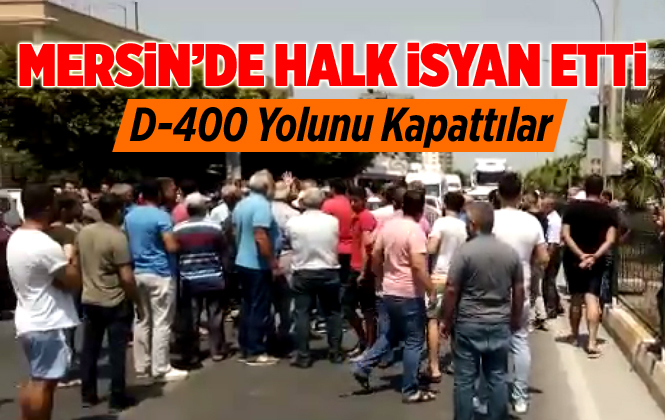 Mersin Erdemli’de Vatandaş Yolu Trafiğe Kapattı