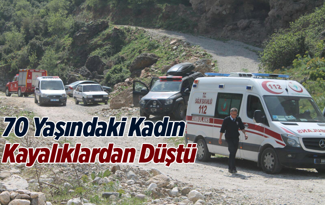 Mersin’de Kayalıklardan Düşen Yaşlı Kadın Ağır Yaralandı