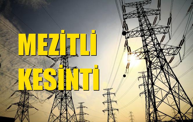 Mezitli Elektrik Kesintisi 13 Eylül Cuma