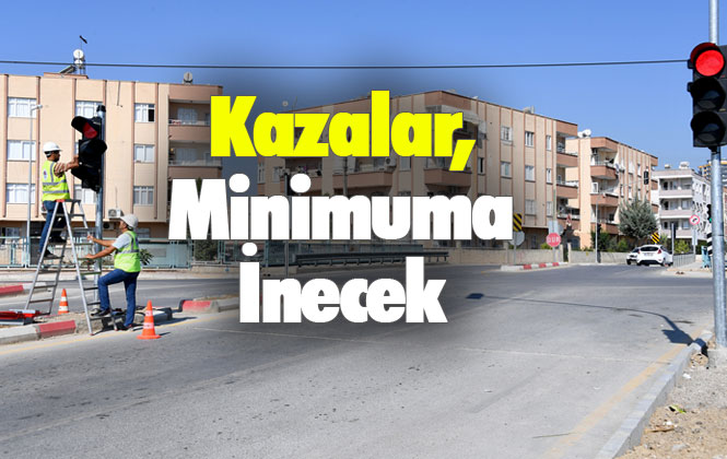 Mersin Tarsus'ta Ledli Trafik Sinyalizasyon Sistemi, Kazaları Minimuma İndirecek