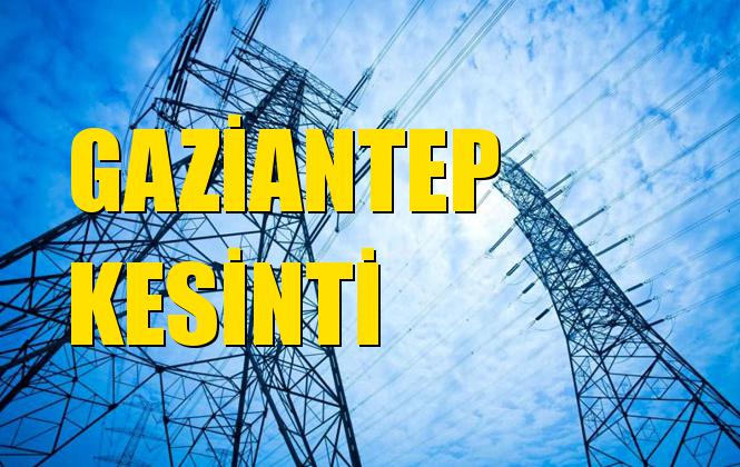 Gaziantep Elektrik Kesintisi 26 Eylül Perşembe