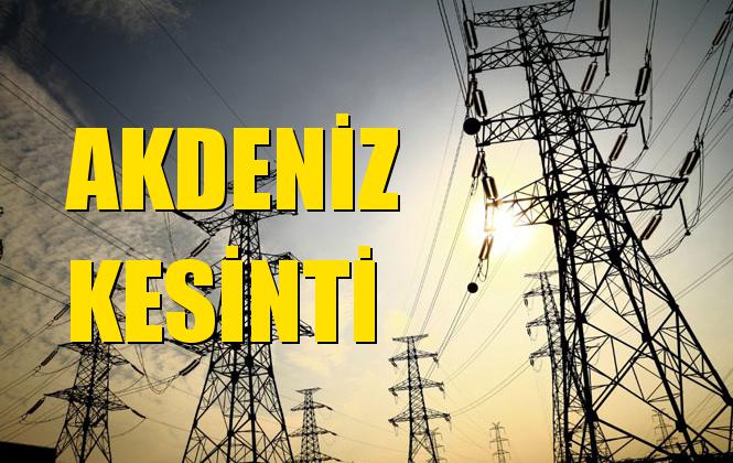 Akdeniz Elektrik Kesintisi 30 Eylül Pazartesi