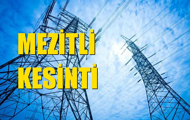 Mezitli Elektrik Kesintisi 03 Ekim Perşembe